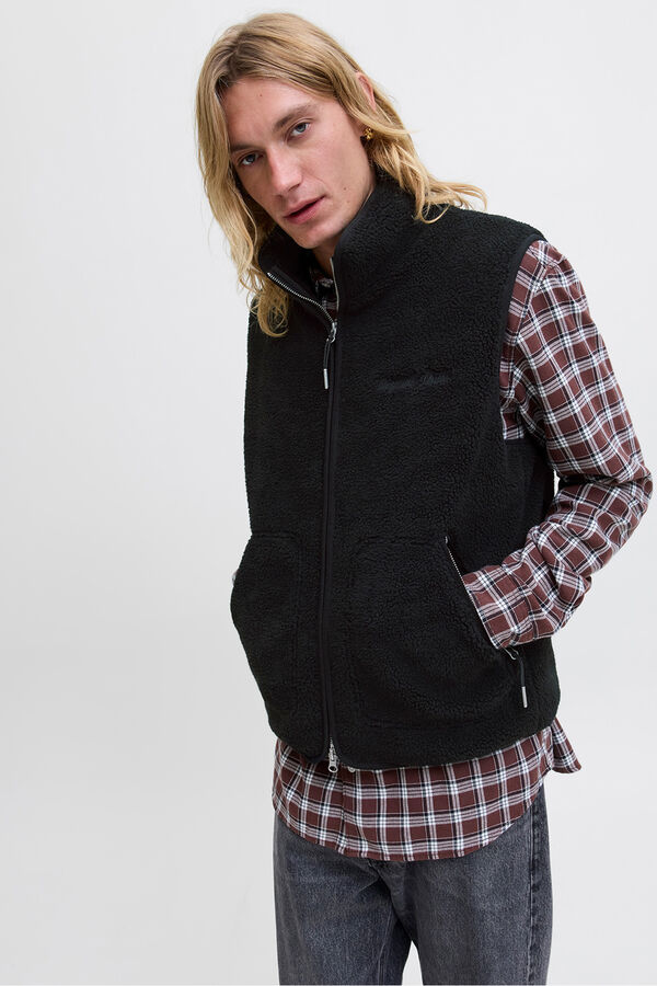 Jack & Jones Polar de colete preto