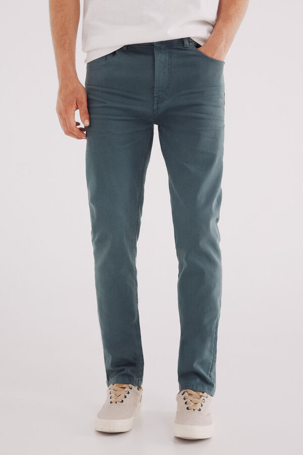 Springfield Calça slim fit com 5 calça azul