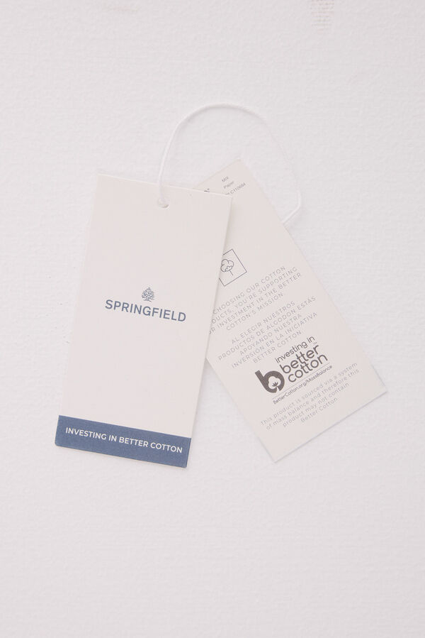 Springfield Polo piqué básico regular fit castanho