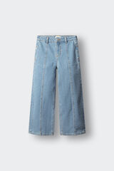 Springfield Kids Cal&ccedil;as wide leg de ganga para menina azul