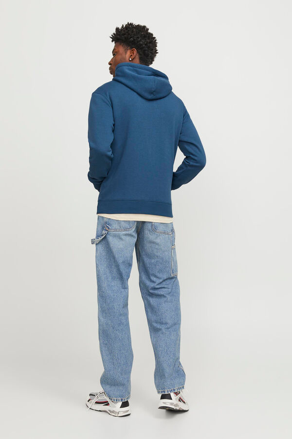 Jack & Jones Sudadera capucha estándar azul