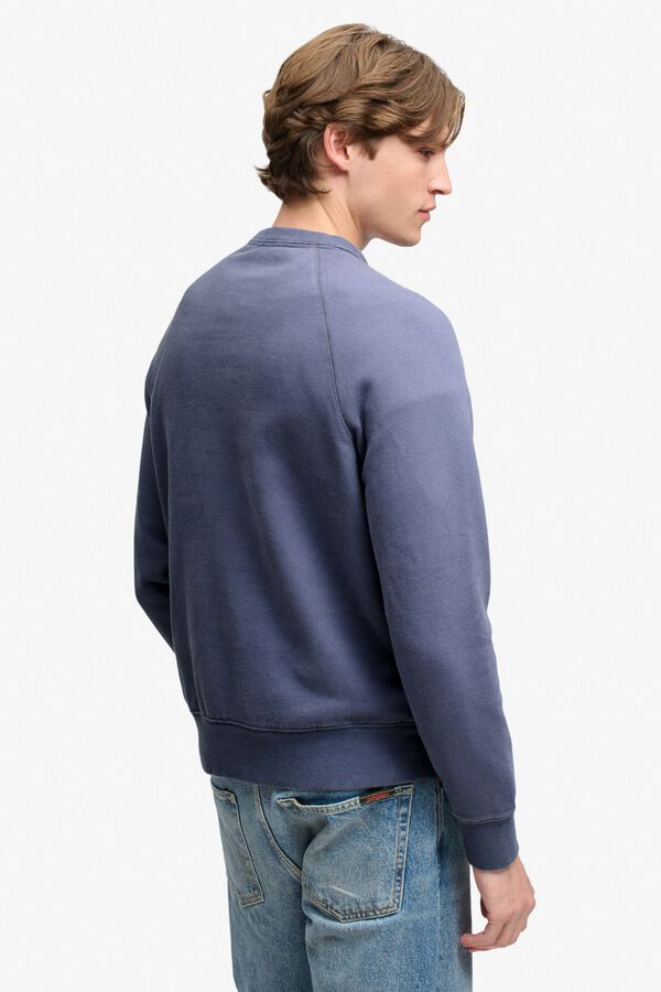 Superdry Sweatshirt gola redonda com gr&aacute;fico azul