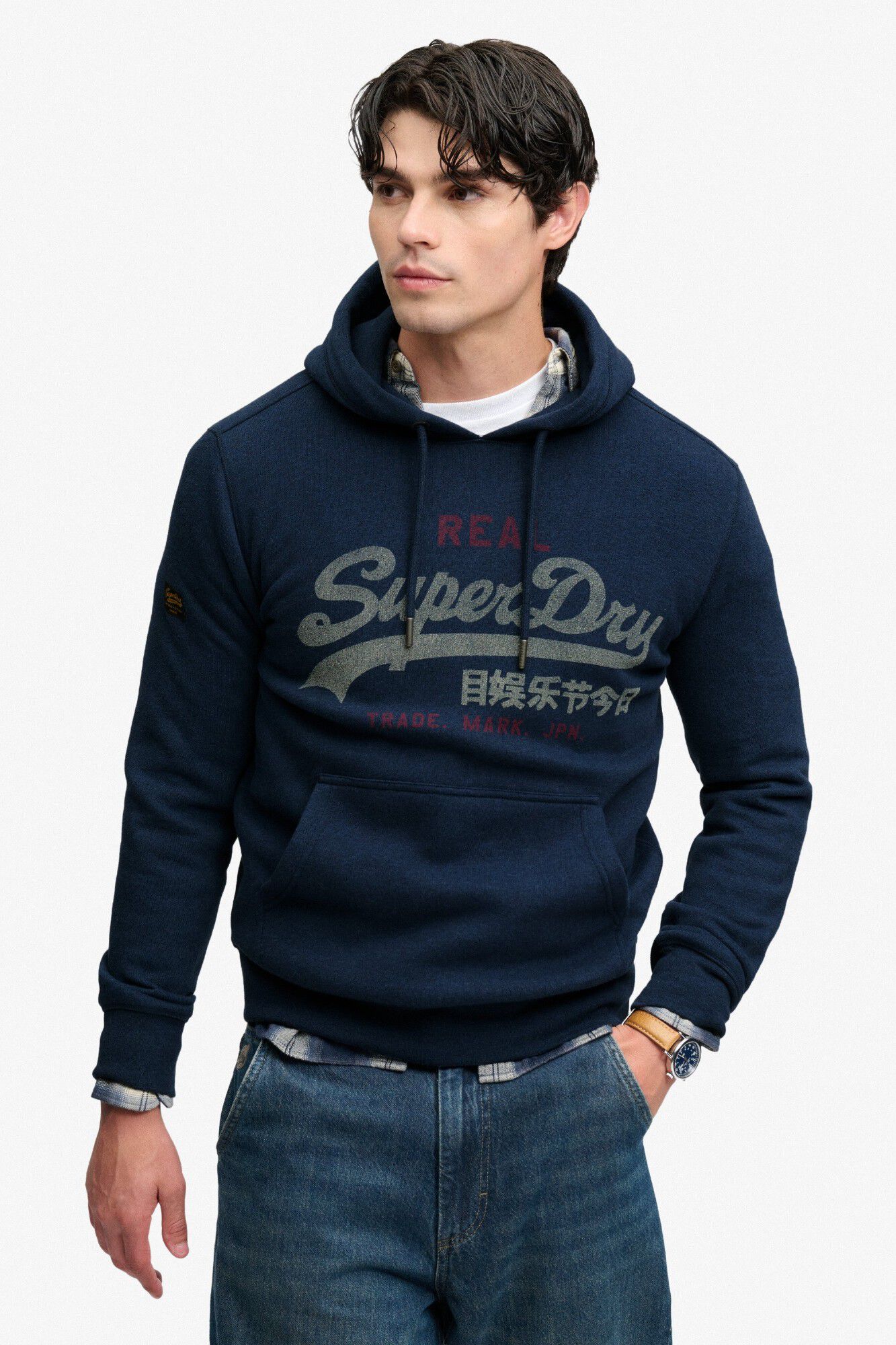Superdry Sweatshirt com capuz vintage logo