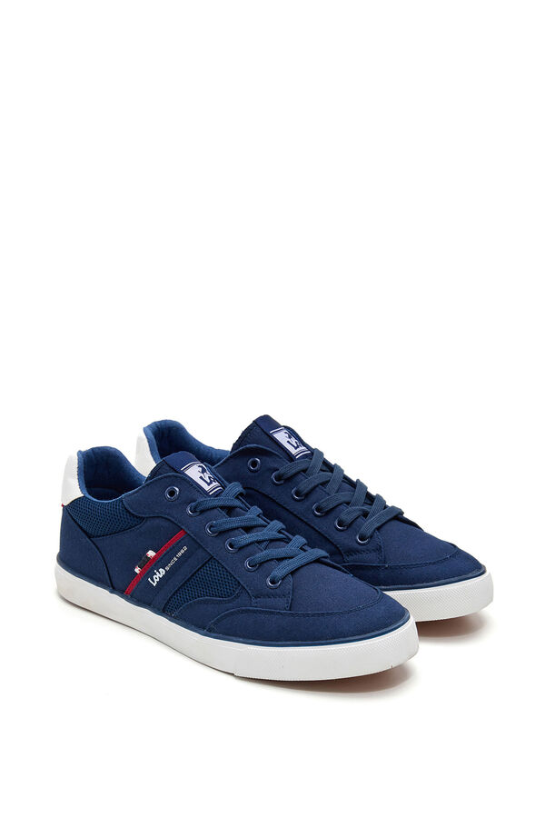 Lois Textile lace-up trainers blue