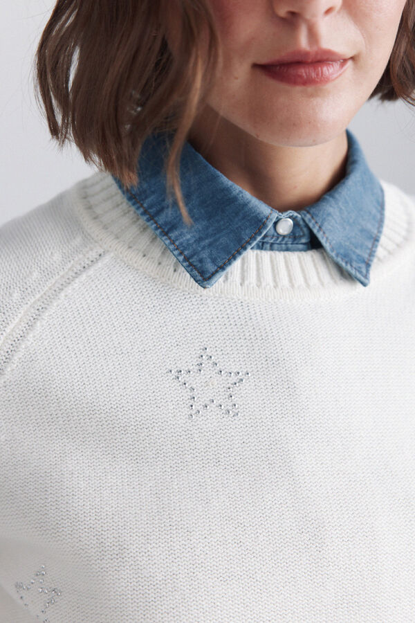 Springfield Camisola estrelas branco