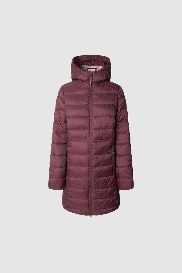 Pepe Jeans Jaqueta longa acolchoada de plumas estampado