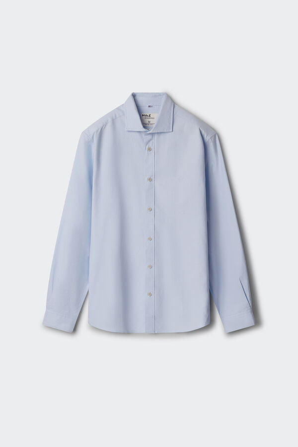 Springfield Camisa Oxford leve azul