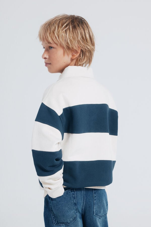 Springfield Kids Sweatshirt riscas para meninos branco