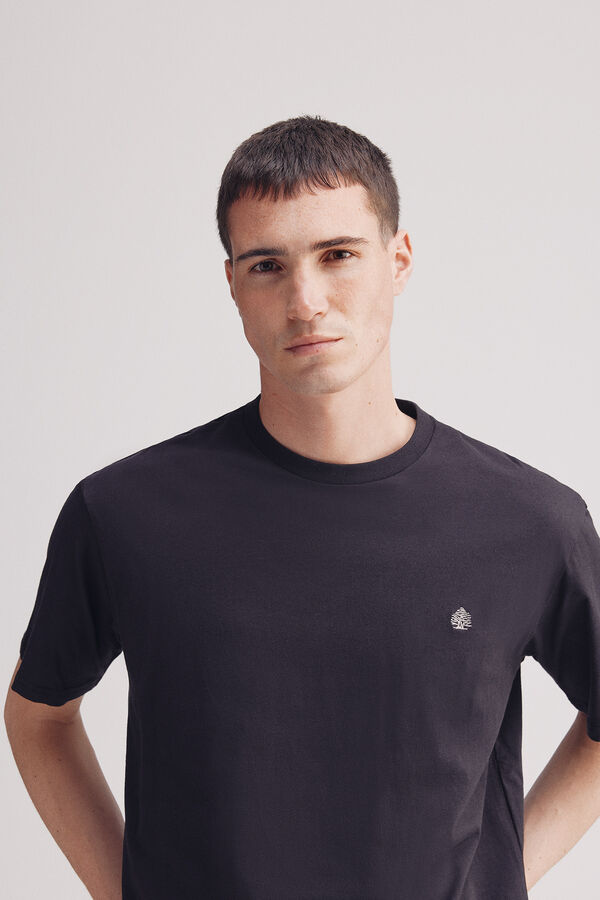 Springfield Basic round neck t-shirt black