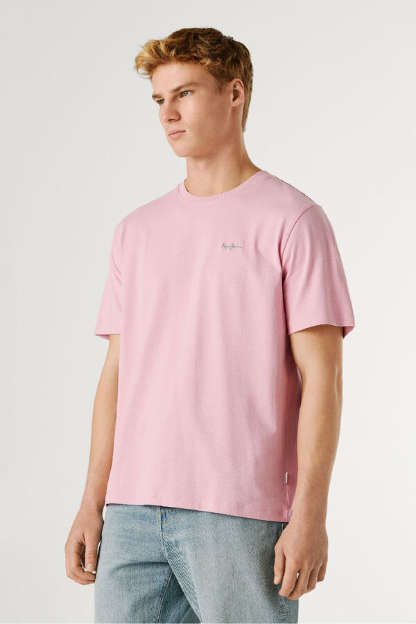 Pepe Jeans T-shirt manga curta rosa