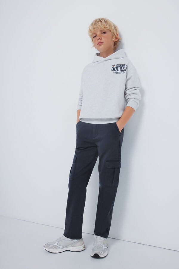 Springfield Kids Sweatshirt infantil com capuz estampado