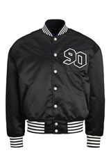 Jack & Jones Chaqueta bomber b&eacute;isbol negro