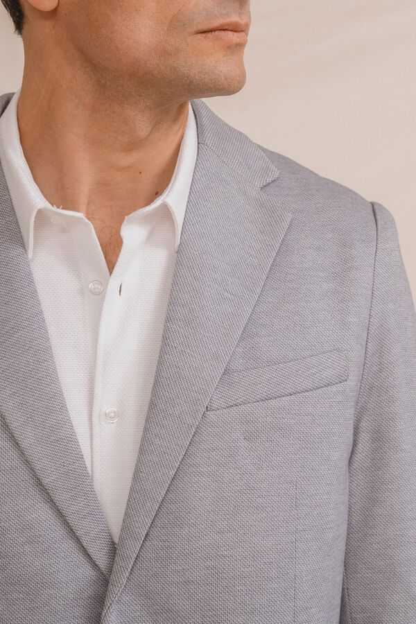 Celopman Blazer de malha azul