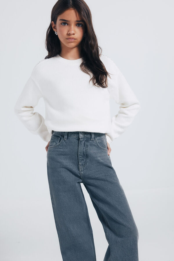 Springfield Kids Garota Estrela do Jeans cinzento