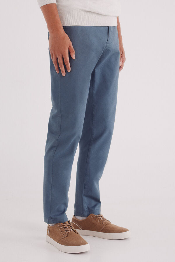 Springfield Pantalón chino slim fit azul