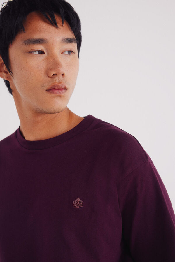 Springfield Camiseta básica com gola redonda estampado