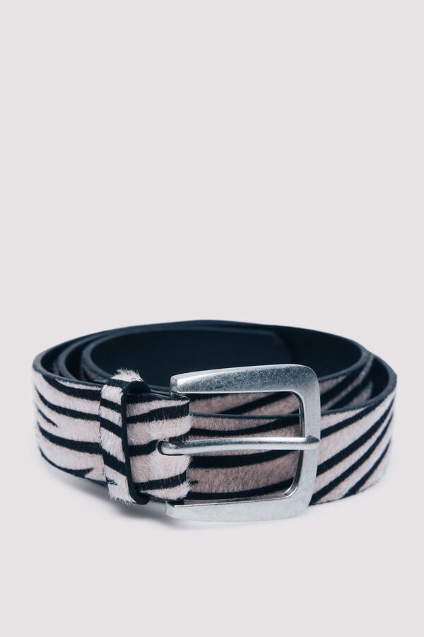 Springfield Cinto zebra médio preto