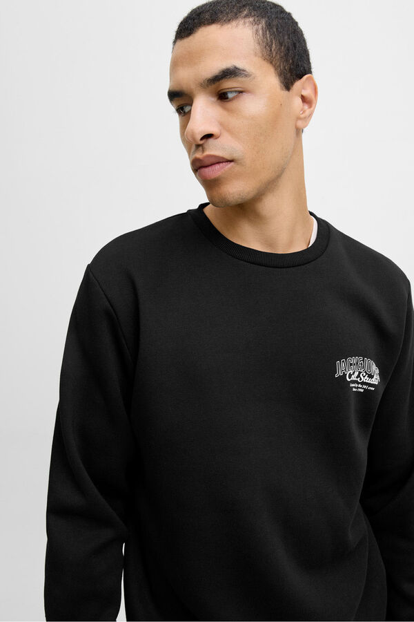 Jack & Jones Sweatshirt básico com logo  cinzento