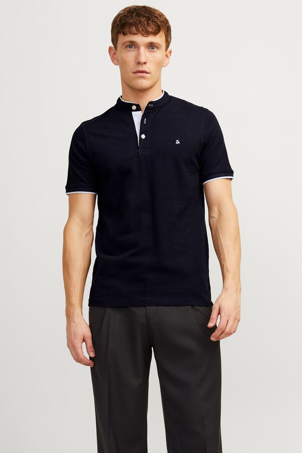 Jack & Jones Polo slim fit em algod&atilde;o azul