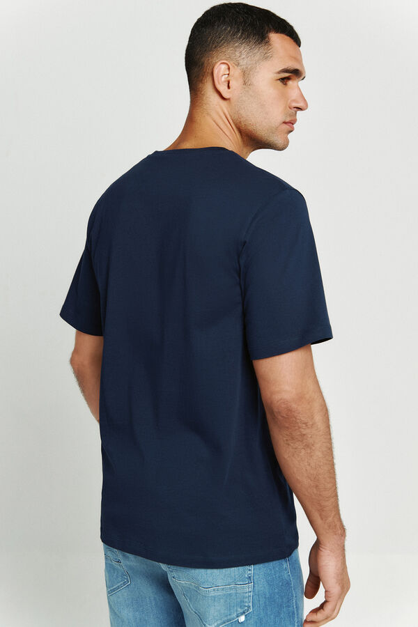 Jack & Jones T-shirt manga curta logo azul