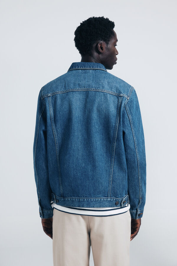 Springfield Blusão denim básico azul