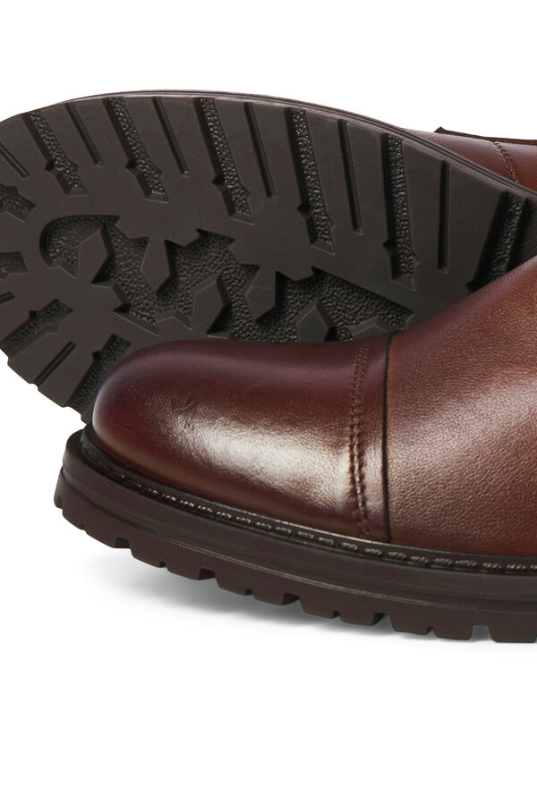 Jack & Jones Borceguí hebilla piel marrón