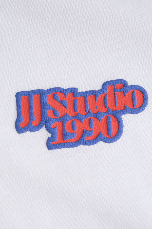 Jack & Jones T-shirt manga curta em algod&atilde;o branco