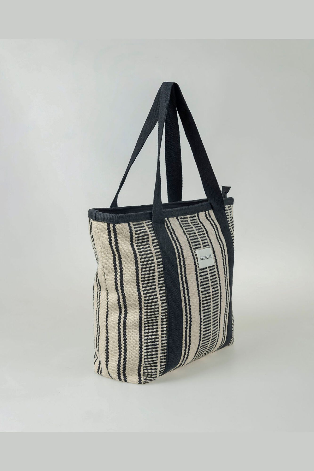 Systemaction Bolsa de tela a rayas