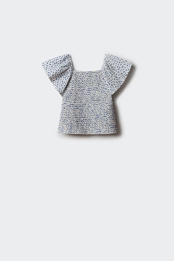 Springfield Kids Top flores menina azul