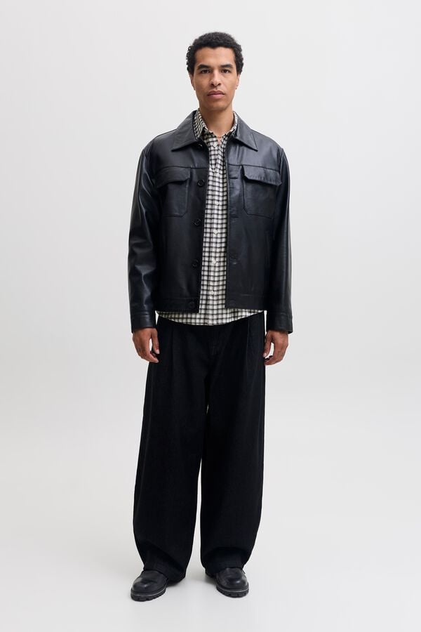 Jack & Jones Camisa de flanela branco