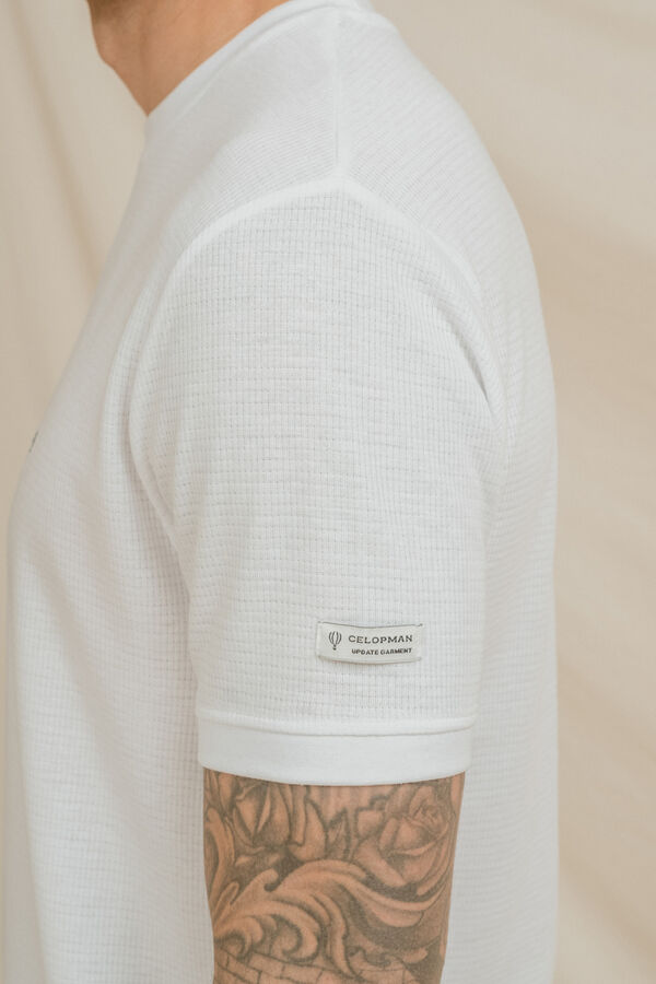 Celopman T-shirt xadrez azul