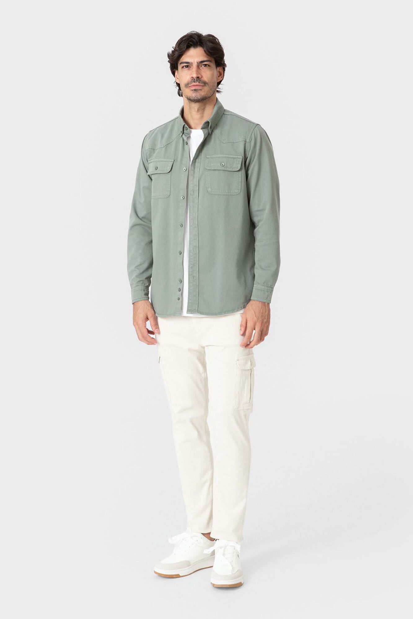 Celopman Sobrecamisa de ganga diagonal