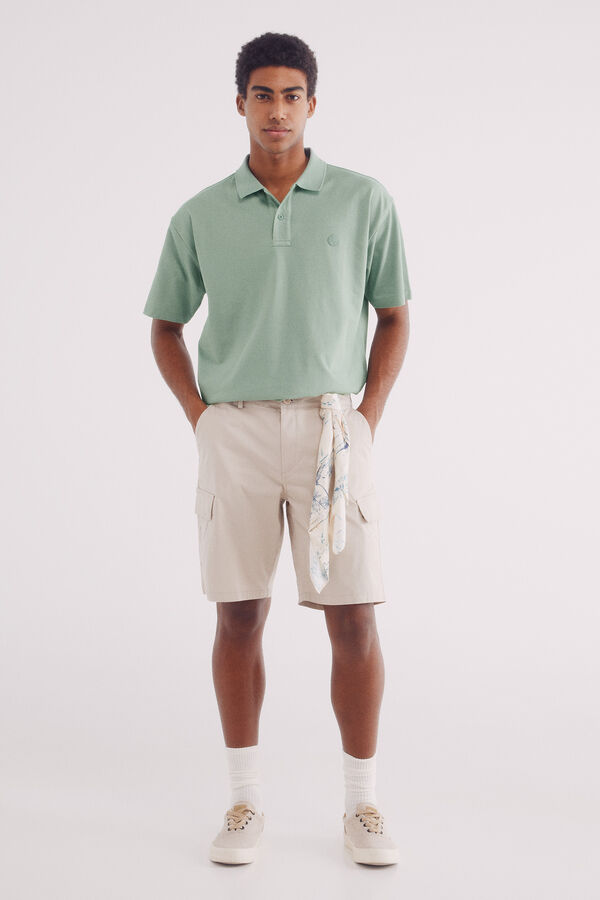 Springfield Polo piqué boxy fit verde