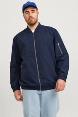 Jack & Jones PLUS Blus&atilde;o bomber azul