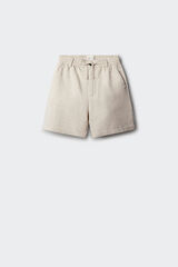 Springfield Kids Bermudas chino em linho para menino branco