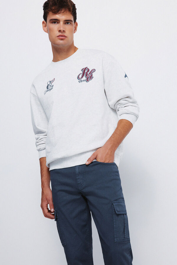 Springfield Calça cargo slim fit calça azul