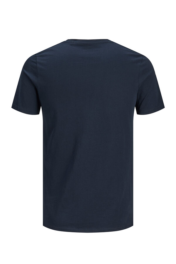 Jack & Jones PLUS T-shirt b&aacute;sica logo azul