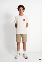 Springfield Kids Bermuda Tencel crian&ccedil;a bege