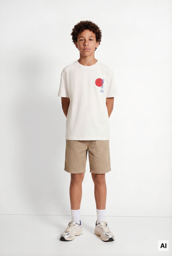 Springfield Kids Bermuda Tencel crian&ccedil;a bege