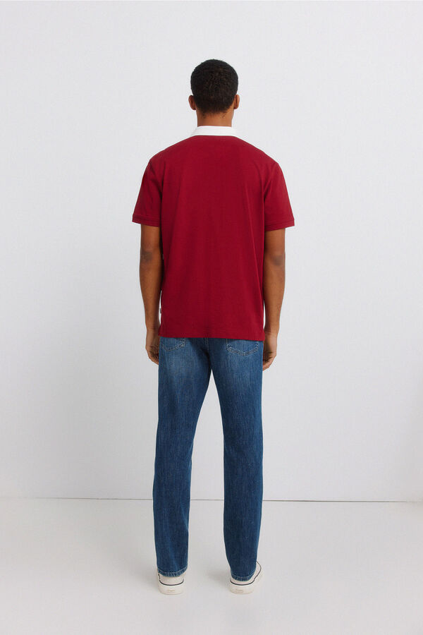 Springfield Jeans ultraleve lavagem escura slim fit azul