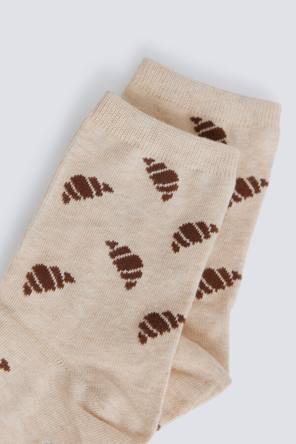 Springfield Meias compridas de croissants cru