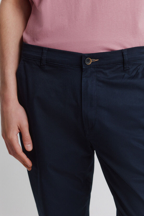Springfield Cal&ccedil;as chino leves e confort&aacute;veis slim fit azul
