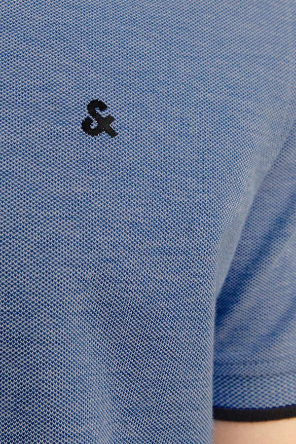 Jack & Jones Polo slim fit gola mao azul