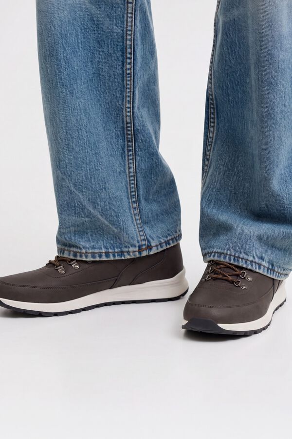 Jack & Jones Botins 100% poliuretano castanho
