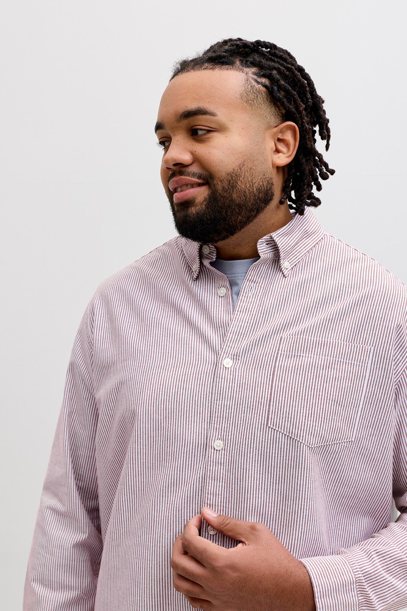 Jack & Jones PLUS Camisa Oxford de manga comprida estampada