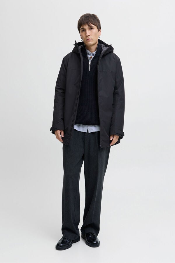 Jack & Jones Parka curta acolchoada preto
