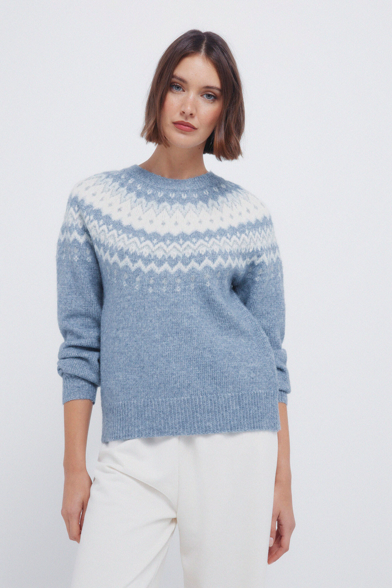 Springfield Camisola com detalhes jacquard 