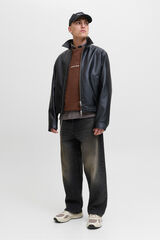 Jack & Jones Sweatshirt original do est&uacute;dio castanho