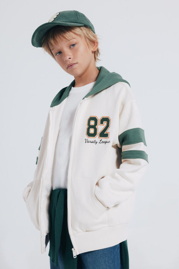 Springfield Kids Sweatshirt com capuz capuz estampado