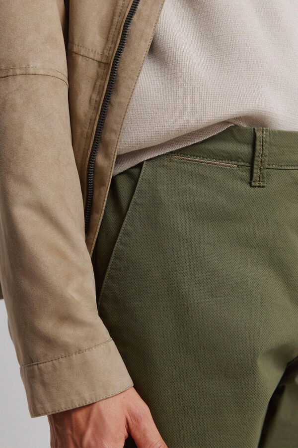 Springfield Cal&ccedil;as chino microestampado slim fit estampado